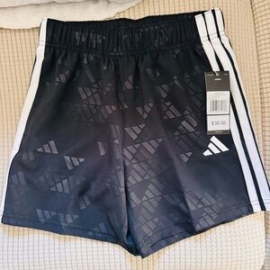 Adidas Black and White Patterned Shorts